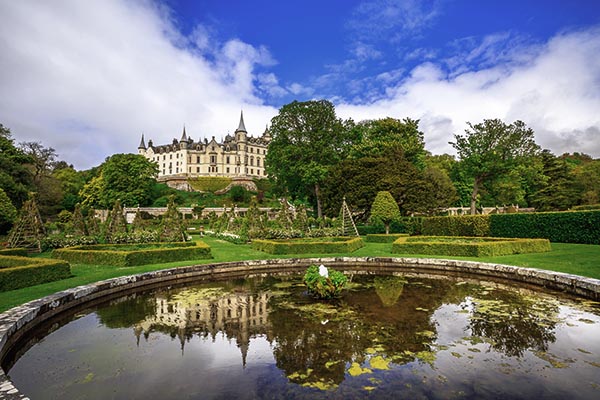 Castillo de Dunrobin en el norte de Escocia