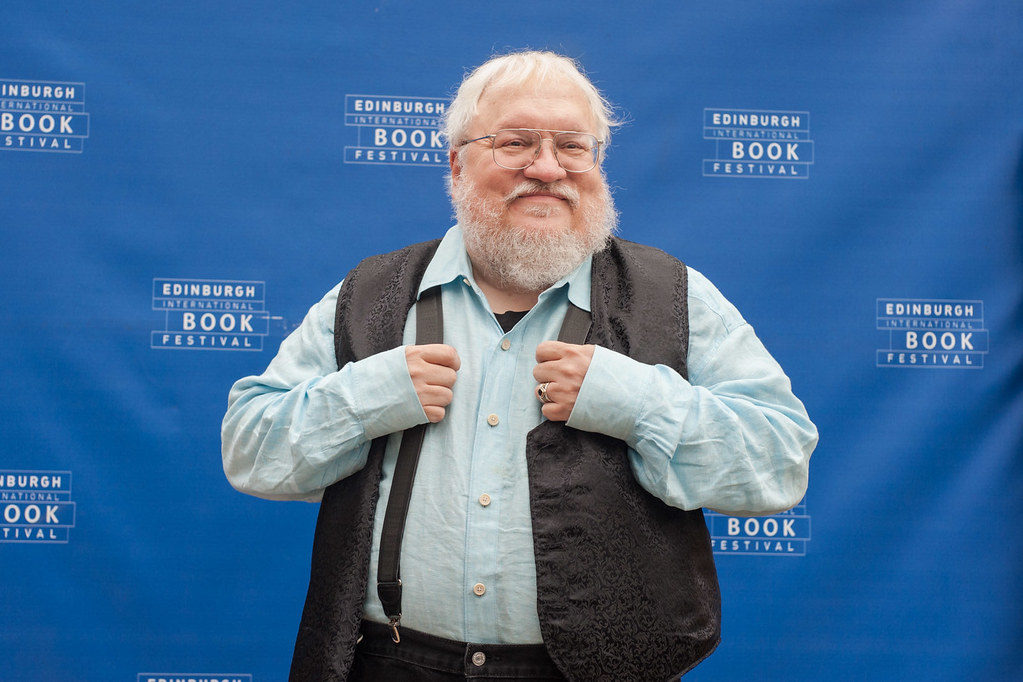 George R. R. Martin en el festival internacional del libro de Edimburgo