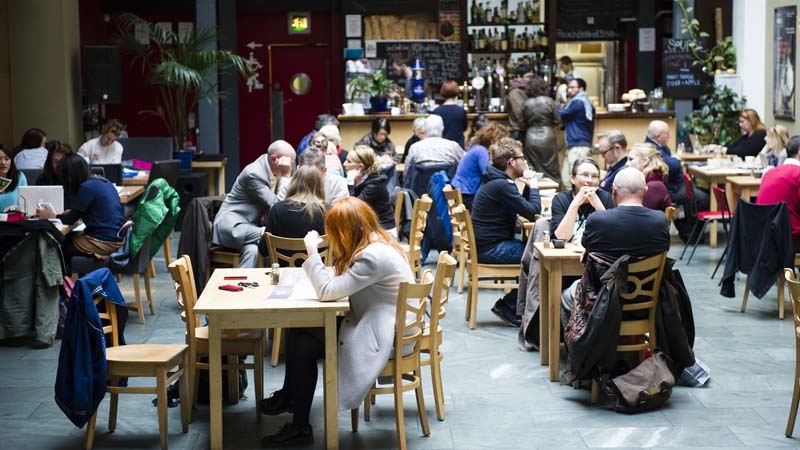 Cafetería en Escocia